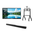 55" Pool Pro 2.0 Full Sun Outdoor TV with Rolling TV Cart & S2 Outdoor Soundbar