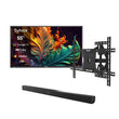 55" Pool Pro Qled 2.0 Full Sun Outdoor TV with Wall Mount & S2 Outdoor Soundbar
