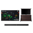 65" Frameless Partial Sun Outdoor TV with Cabinet & S2 Outdoor Soundbar