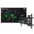 65" Frameless Partial Sun Outdoor TV with Outdoor TV Wall Mount