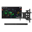 65" Frameless Partial Sun Outdoor TV with Wall Mount & S2 Outdoor Soundbar