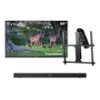 65" Frameless Pro Full Sun Outdoor TV with Motorized Ceiling Mount & S2 Outdoor Soundbar