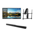 65" Pool Pro 2.0 Full Sun Outdoor TV with Motorized Ceiling Mount & S2 Outdoor Soundbar