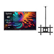 65" Pool Pro Qled 2.0 Full Sun Outdoor TV with Ceiling Mount