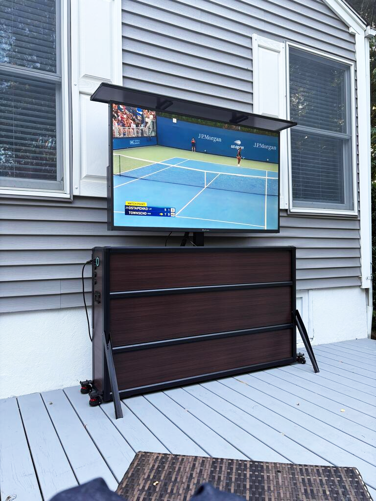 75” Weatherproof Outdoor TV Lift Cabinet