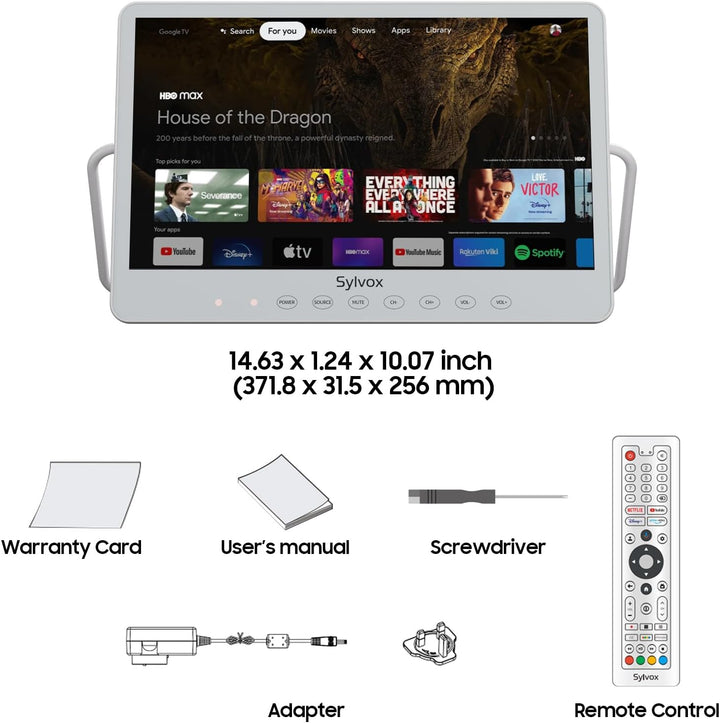 Smart 15.6" Portable TV for Home & On-The-Go