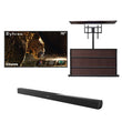 75" Cinema Helio QLED Full Sun Outdoor TV with Cabinet & S2 Outdoor Soundbar

