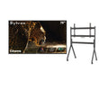 75" Cinema Helio QLED Full Sun Outdoor TV with Rolling TV Cart
