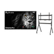 75" Cinema Pro Helio QLED Full Sun Outdoor TV with Rolling TV Cart
