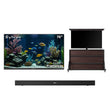 75" Frameless Partial Sun Outdoor TV with Cabinet & S2 Outdoor Soundbar
