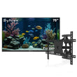 75" Frameless Partial Sun Outdoor TV with Outdoor TV Wall Mount