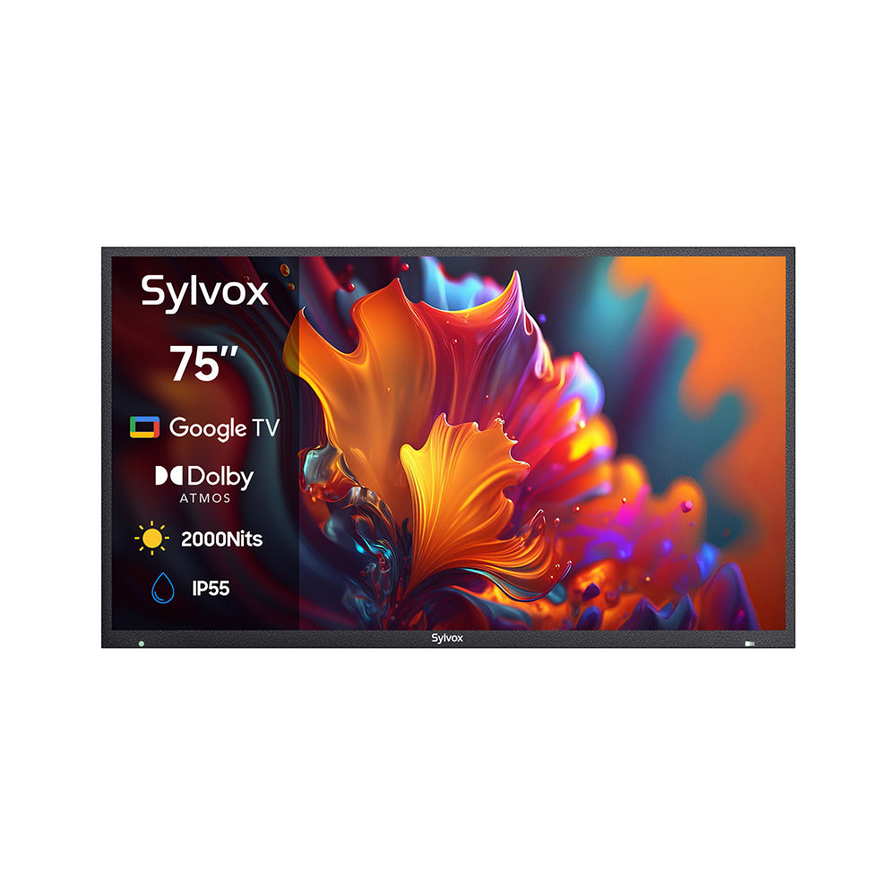 75" 2000Nit Premium QLED Google Outdoor TV 2026 Pool Pro QLED 2.0