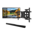 75" Pool Pro 2.0 Full Sun Outdoor TV with Wall Mount & S2 Outdoor Soundbar