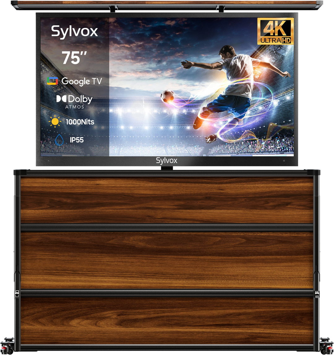 75” Weatherproof Outdoor TV Lift Cabinet