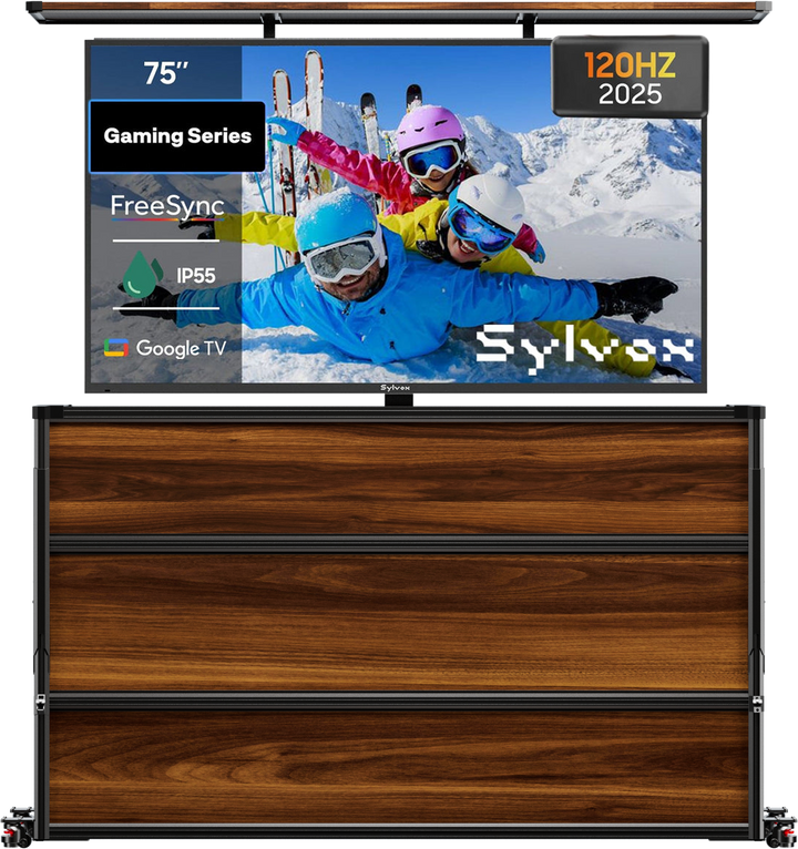 75” Weatherproof Outdoor TV Lift Cabinet