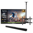 Deck Pro 2.0 55" Partial Sun Outdoor TV with Ceiling Mount & S2 Outdoor Soundbar
