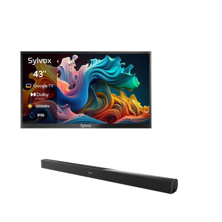 Deck Pro Qled 2.0 43" Partial Sun Outdoor TV with S2 Soundbar