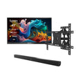 Deck Pro Qled 2.0 43" Partial Sun Outdoor TV with Wall Mount & S2 Outdoor Soundbar