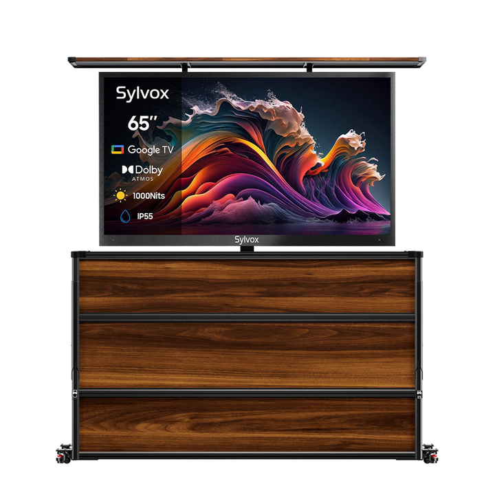 Deck Pro Qled 2.0 65" Partial Sun Outdoor TV with Cabinet