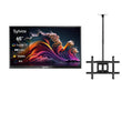 Deck Pro Qled 2.0 65" Partial Sun Outdoor TV with Ceiling Mount