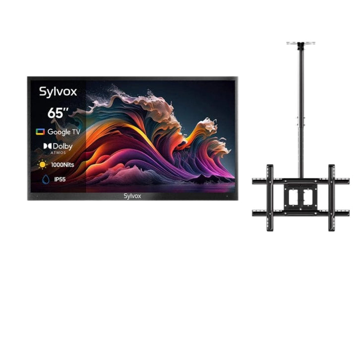Deck Pro Qled 2.0 65" Partial Sun Outdoor TV with Ceiling Mount