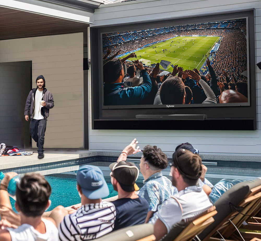 Sylvox Under Kitchen TV Flip Down 15.6Inch Screen for Modern