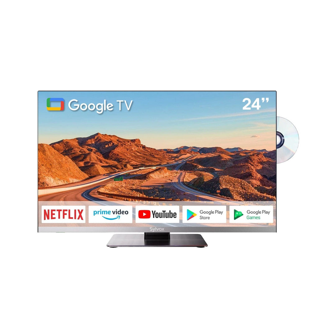 24'' Full HD 12V Smart Google TV With Built-in DVD Player, Chromecast & Bluetooth - Limo Series