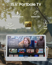 Sylvox Smart 15.6" Portable TV for Home & On-The-Go