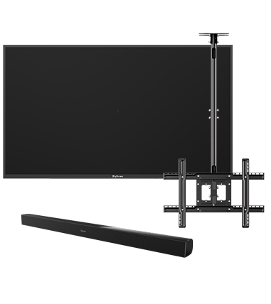 TV + Ceiling Mount+ Soundbar