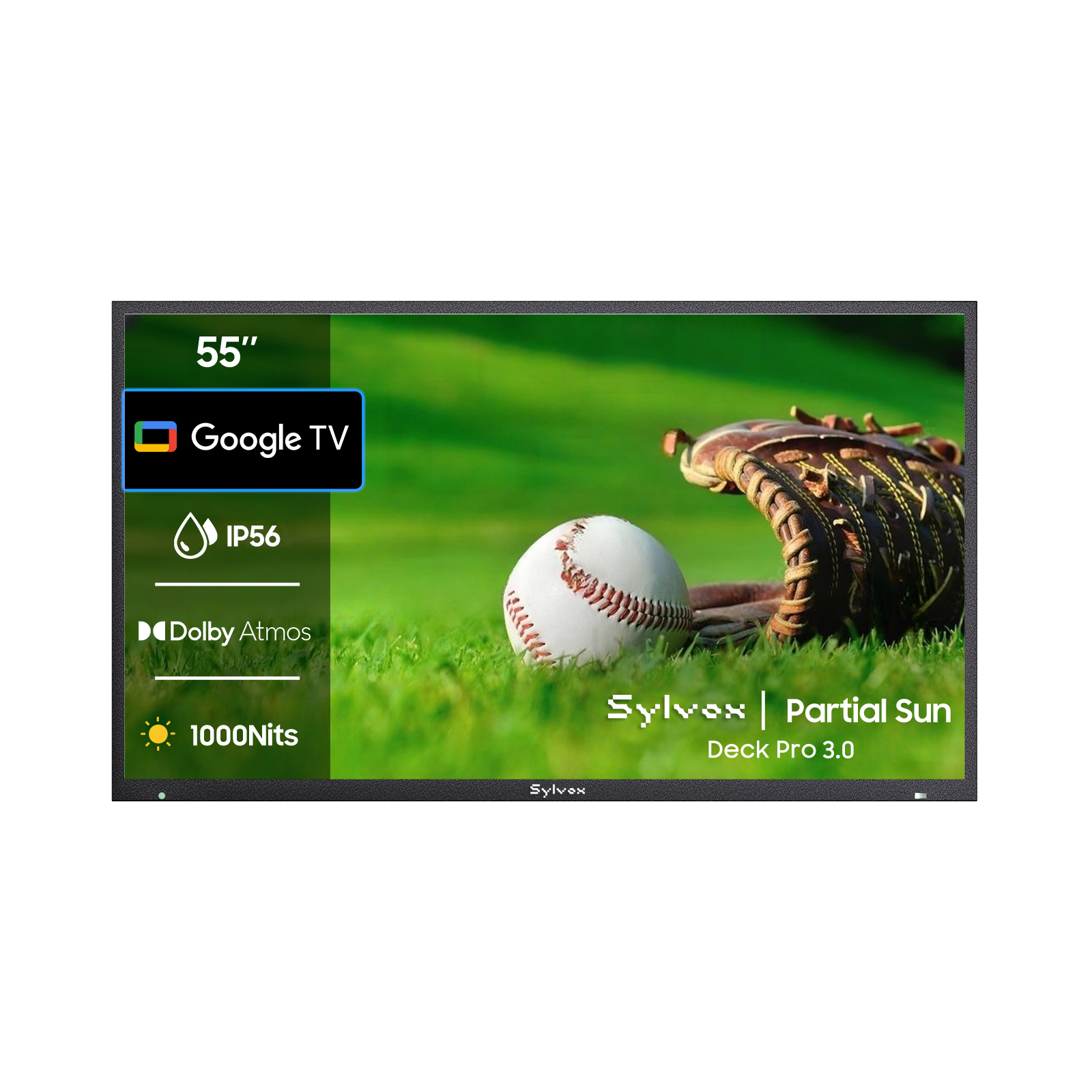 55" 1000Nit Google Outdoor TV 2026 Deck Pro 3.0