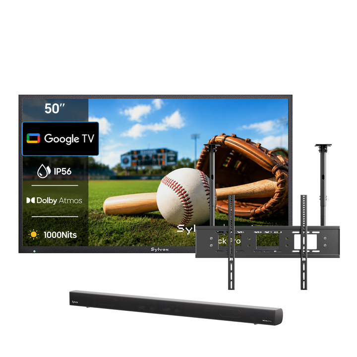 50" 1000Nit Google Outdoor TV (Partial Sun) - 2026 Deck Pro 3.0