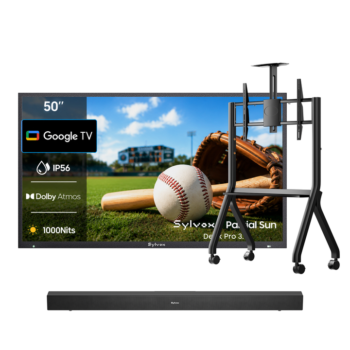 50" 1000Nit Google Outdoor TV (Partial Sun) - 2026 Deck Pro 3.0