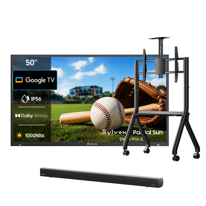 50" 1000Nit Google Outdoor TV (Partial Sun) - 2026 Deck Pro 3.0