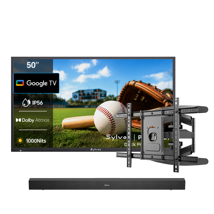50" 1000Nit Google Outdoor TV (Partial Sun) - 2026 Deck Pro 3.0