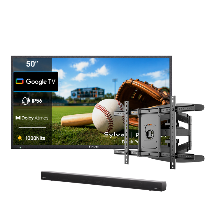 50" 1000Nit Google Outdoor TV (Partial Sun) - 2026 Deck Pro 3.0