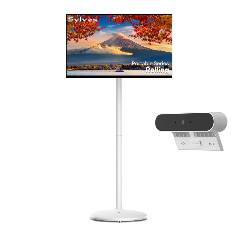 32" Touchscreen Rolling TV + Magnetic Camera