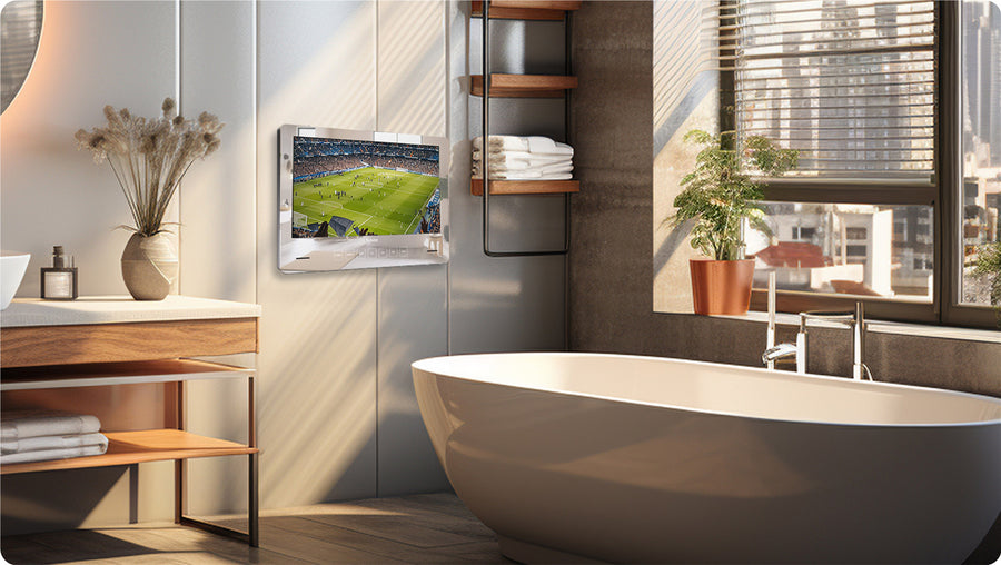 Elevate Your Bathroom with Sylvox's Waterproof Mirror TV Collection ...