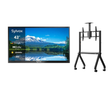 sylvox_43_Outdoor_TV_with_Y-Type_Mobile_Rolling_TV_Cart