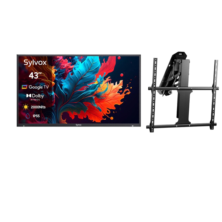 43" 2000Nit Premium QLED Google Outdoor TV (Full Sun) - 2024 Pool Pro QLED 2.0 Series