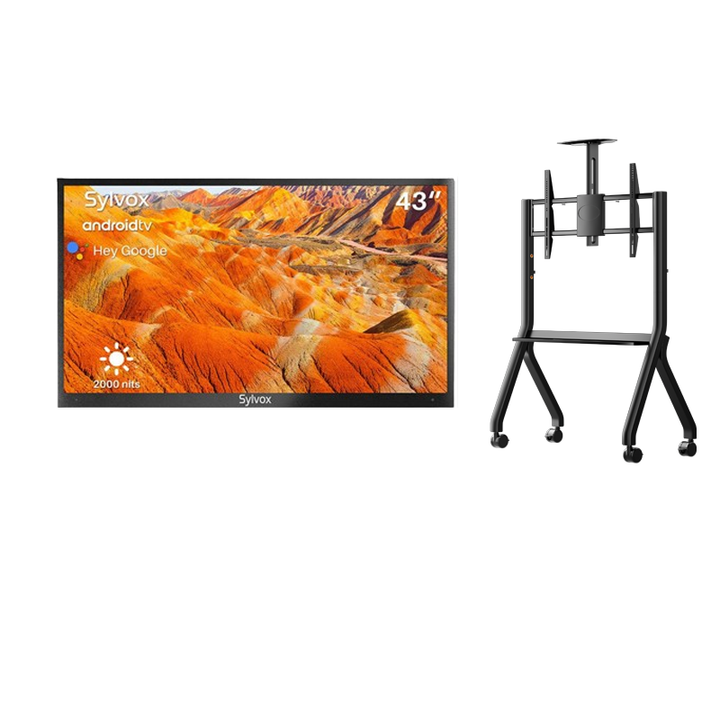 sylvox_43_full_Sun_Outdoor_TV_UK_Y-Type_Mobile_Rolling_TV_Cart