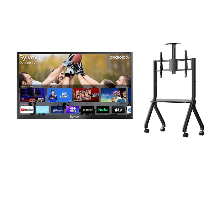 sylvox_55_Partial_Sun_Outdoor_TV_UK_Y-Type_Mobile_Rolling_TV_Cart