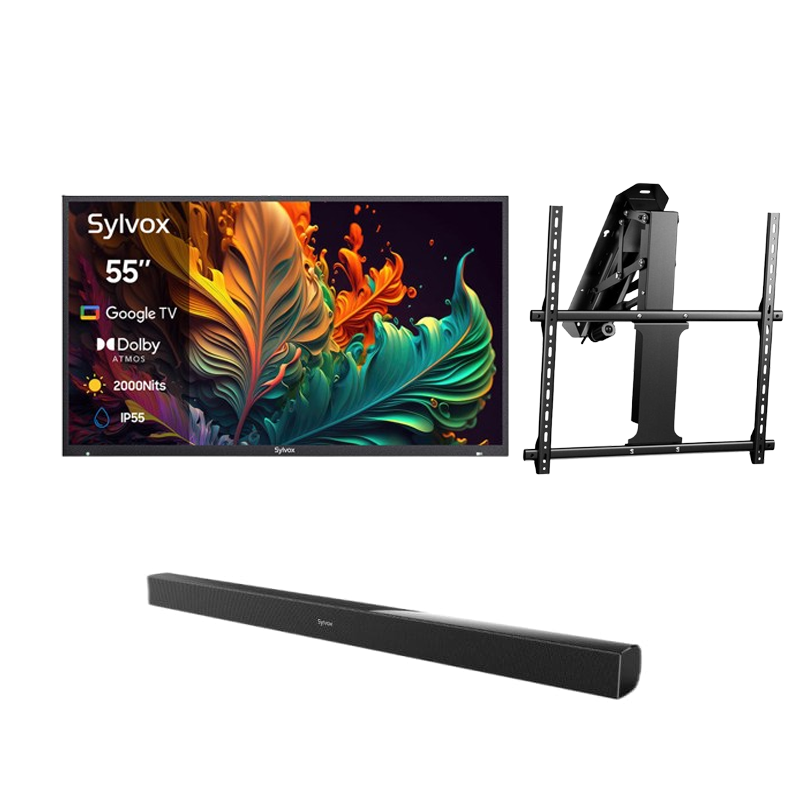 55" 2000Nit Premium QLED Google Outdoor TV (Full Sun) - 2024 Pool Pro QLED 2.0 Series
