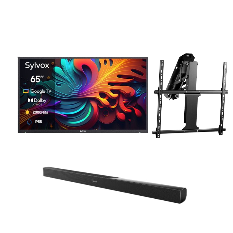 65" 2000Nit Premium QLED Google Outdoor TV (Full Sun) - 2024 Pool Pro QLED 2.0 Series